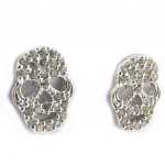 Les Tr&eacute;sors De Lily [M1737] &ndash; valged h&otilde;bedased  Skull  kuplid valge