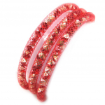 Les Tr&eacute;sors De Lily [M4113] &ndash; punane disainerk&auml;ev&otilde;ru &bdquo;Joyaux&rdquo; (3 rida &ndash; 5 mm) punane