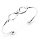 Les Tr&eacute;sors De Lily [M8904] - lahtine h&otilde;bedane k&auml;ev&otilde;ru 'Infini' h&otilde;be (roodiumiga kaetud) - 62 mm - 38x12 mm h&otilde;be