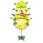 Allen Designs [P5704] - Horloge Murale 'Allen Designs' Chenille papillon vert - 30. 5x16. 5 cm roheline