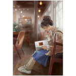 DIY Read Girls 5D Teemanttikandid Kodukaunistused Teemantmosaiik Teemantmaal Ristpistes 20X30CM