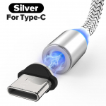 VAORLO USB-magnetiline laadimiskaabel koos C-t&uuml;&uuml;pi pistikuga Lihtne laadimine XiaoMi Huawei Fashion laadimiskaabli jaoks Mugav laadija h&otilde;be