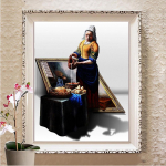 5D DIY Teemantmaal T&auml;isruudukujuline ristpistes Tikand Teemantmosaiik Pilt Rhinestones Kaunistus Kingitus Full Round 20X30CM