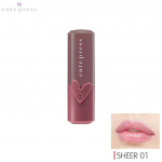 Cute Press Heart ID Sheer huulepulk nr 01-05 &ndash; Tai kosmeetiline jumestus Sheer No. 01