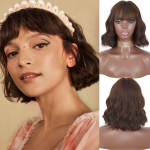 LISI HAIR L&uuml;hike tukk Sirgete juustega parukas, Naiste s&uuml;nteetiline tukkparukas, Tumepruun peoparukas, &otilde;lgade pikkus