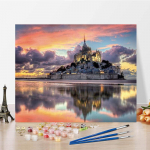 Maalimine numbrite j&auml;rgi Dekompressioon l&otilde;uend K&auml;sitsi maalitud DIY digitaalne &otilde;limaal Kodukaunistus 40x50cm no frame