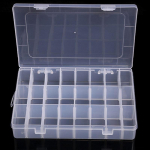 Plastikust l&auml;bipaistev ehete helmeste hoiukarp konteineri korraldaja &uuml;mbris k&auml;sit&ouml;&ouml; uus 24 Compartment