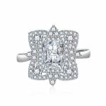 SACE GEMS Klassikaline vasesulamist tsirkoonist s&otilde;rmus Naiste ehted Pulmalubaduse peokingitus Open roosa