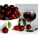 5D DIY Teemantmaaling Puuviljad ja veinid Teemantmosaiik Teemanttikandid T&auml;ielik ristpistekomplektid Kodukaunistuse kingitused Round 50x70cm