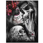Uus t&auml;isring puur 5D DIY teemantmaal  ;T&uuml;drukute suudlemine pealuu paarid ; Tikand Ristpistes 5D Kodukaunistuse kingitus Full Round 20x25CM