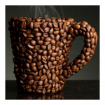 DIY 3D teemantmaaling kohvioad tikandid ristpistes kodukaunistus Full Round 20x20CM