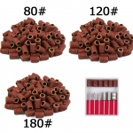 300 TK k&uuml;&uuml;nte kunsti puurite komplekt 3/32 tolli lihvimisribad #80#120#180 lihvimismasin akr&uuml;&uuml;lgeeli eemaldamiseks k&uuml;&uuml;nte eemaldamiseks manik&uuml;&uuml;ri pedik&uuml;&uuml;ri viil