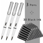 33 tk t&auml;itesulepeakomplekt kooli&otilde;pilaste pliiatsid Vahetatav tindikomplekt must/sinine/punane tint EF 0,38 mm kontoritarbed kirjatarbed EF(0.38mm)