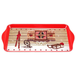 Les Tr&eacute;sors De Lily [A3343] - Punane pruun 'Chalet' melamiinist koogialus - 30x15 cm pruun