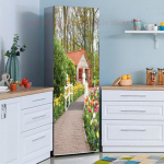 39 stiili valikuks Lilled Looduskaunistused K&uuml;lmkapi kleebis Peel Stick Veekindel kaheukseline s&uuml;gavk&uuml;lmiku kapi sisekujundus Kunstimaaling 60x180cm(not cut)