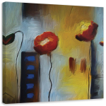 L&otilde;uenditr&uuml;kk Poppies Nature 30x30 mitmev&auml;rviline