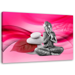 L&otilde;uendiprint Zen Buddha roosal taustal 60x40 roosa