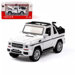 1/32 Scale Benz G500 Diecast automudeli m&auml;nguasi, tagasit&otilde;mmatav m&auml;nguasi koos heli ja valgusega lastele V&auml;ikelaste poiste t&uuml;drukute kingituste kollektsioon 16*7*6.5cm valge