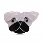 Blucome Naised Lapsed K&auml;sitsi valmistatud armas ark&uuml;&uuml;lm&auml;rk &Otilde;hupall Koer Turvan&otilde;elad Pross Ehted Aksessuaarid Riidekott Seljakoti Pin valge