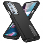 Kickstand Hoderi kaitse&uuml;mbrisega Motorola Moto Edge 30 Pro tolmukindla k&otilde;vakaanega Motoroal Edge 30 Pro &uuml;mbriste jaoks for MOTO Edge 30 Pro must