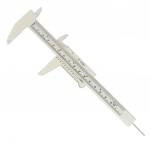 2 x kulmude m&otilde;&otilde;tmise nihik Microblading Gauge kulmujoonlaud p&uuml;simeigi t&ouml;&ouml;riist One Size valge