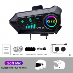 YP10 mootorrattakiiver sisetelefon Bluetooth 5.3 peakomplekt 300M intercomunicador ratsutamine traadita sisetelefon veekindel muusikapleier k&otilde;rvaklapid Soft Mic