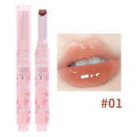 Love Heart Shape Water Light Huulepulk Pliiats Mirror Jelly Huuleglasuur Niisutab Selge Huulel&auml;ige Korea huulev&auml;rv
