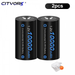 CITYORK 1,2V ni-mh D-suuruses laetav aku D 10000mAh nimh suure v&otilde;imsusega vooluakud d t&uuml;&uuml;pi aku
