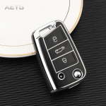 Moodne TPU auto v&otilde;tme&uuml;mbris, t&auml;is kate VW Volkswagen Golf 7 MK7 Tiguan MK2 jaoks SEAT Ateca Leon FR 2 Ibiza jaoks Skoda Octavia jaoks must