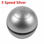 5/6-k&auml;iguline manuaalk&auml;igukasti nupp, k&auml;igukangi pea, k&auml;sipall, Alfa Romeo Giulietta 2010 - autodisain 5 Speed Silver