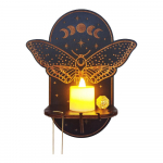 Kristallidekoratiivriiul Puidust nikerdusmuster K&auml;sit&ouml;&ouml; Kristalliriiul Kodu K&uuml;&uuml;nlahoidja Dekoratsioon Kristallide vitriin K&auml;sit&ouml;&ouml; 1pc