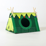 RUI RUI YU V&auml;ikeloomatelk Peidumaja Lemmikloomade pesa voodi varjualune &uuml;mmarguse aknaga hamster roti siilile Large 37*25*21 roheline