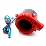 Loodusliku imemise turbiini helisignaal elektrooniline r&otilde;hualandusklapi simulatsioon heli turbiini sarv punane must v&auml;rv