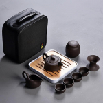 10 tk Kung fu teekomplekt, ilus ja lihtne teekann, kaasaskantav Hiina reisikeraamiline teekomplekt, keraamiline kandiku kohvitass gaiwan