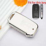 9 nupuga TPU auto v&otilde;tme&uuml;mbrise kate Kia Ev6 New Carnival Sedona 2021 K8 V6 2022 GT Line 2022 Dl3 Mq4 K5 Grand Sorento jaoks Key Case valge