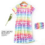 Suures suuruses suvine naiste &ouml;&ouml;s&auml;rk L&uuml;hikeste varrukatega armas multikas magamisriided armsad O kaelaga &ouml;&ouml;s&auml;rgid pidžaamad naiste puuvillane magamiskleit M