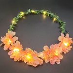 1 tk Juuste aksessuaarid Valgustatud peakate 12 lillega LED-peav&otilde;ru p&auml;rjaga juuksepaela pidu