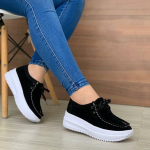 Uus mood hingav naiste kingad vabaaja tossud n&ouml;&ouml;rkingad Spordijalatsid naistele 35 must