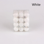 24tk/pakk J&otilde;ulupall J&otilde;ulupuu kaunistused J&otilde;uluripatsid V&auml;rvilised j&otilde;ulupallid Heledad plastikust j&otilde;ulutarbed 3cm 24pcs/bag