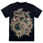 T&auml;navar&otilde;ivad Fly Dragon 3D T-s&auml;rk Meeste Naiste tr&uuml;kitud vabaaja paarid Punk T-s&auml;rgid &Uuml;markaelusega l&uuml;hikeste varrukatega s&auml;rk S