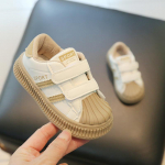 Laste lauajalatsid Kevad- ja s&uuml;gisjalatsid Laste vabaajajalatsid Shell Head Pehme tallaga libisemisvastased &uuml;ksikud kingad 21 must