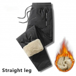 Talvine dressipluus Meeste pl&uuml;&uuml;sist paks fliisist dressip&uuml;ksid lambavillast termop&uuml;ksid vabaaja p&uuml;ksid veekindlad tuulekindlad soojad puuvillased p&uuml;ksid L tumehall v&auml;rv