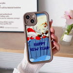 Sky Eye Ladder telefoni&uuml;mbris iPhone 15 jaoks Samsung A14 Huawei Honor 90 Xiaomi Redmi 12c Infinix Realme Angel Eye pehme kate A2 uusaasta j&otilde;ulukujundus for iPhone 6 must