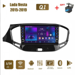 icreative 2-din Androidi autostereo raadio Lada Vesta 2015-2019 jaoks koos nupunupuga GPS-navigatsiooniga Carplay multimeedia videopleier 2+32GB 1+16GB