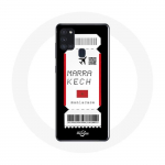 Coque Samsung Galaxy A21S Billet d'avion marrakech
