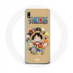 Coque pour Samsung Galaxy A10 One piece Manga Equipage du Chapeau de Paille