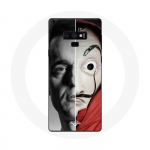 &Uuml;mbris Samsung Galaxy Note 9 jaoks La casa de papel Berlin Mask Split