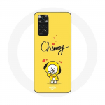 Coque pour Xiaomi Redmi Note 11 4G BTS Bangtan Gar&ccedil;ons BT21 Chimmy Jimin Fond Jaune