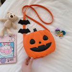 Halloween Pumpkin Crossbody kott naistele Uudne Pumpkin rahakott Halloween Devil &otilde;lakott Naljakas Crossbody rahakott Kunstnahast armsad koomiksikotid