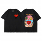 Bad Bunny UN VERANO SIN TI Graafika 2D Print Suvine O-kaelusega meeste/naiste T-s&auml;rk vabaaja puuvillane l&uuml;hikeste varrukatega pullover Unisex r&otilde;ivad M